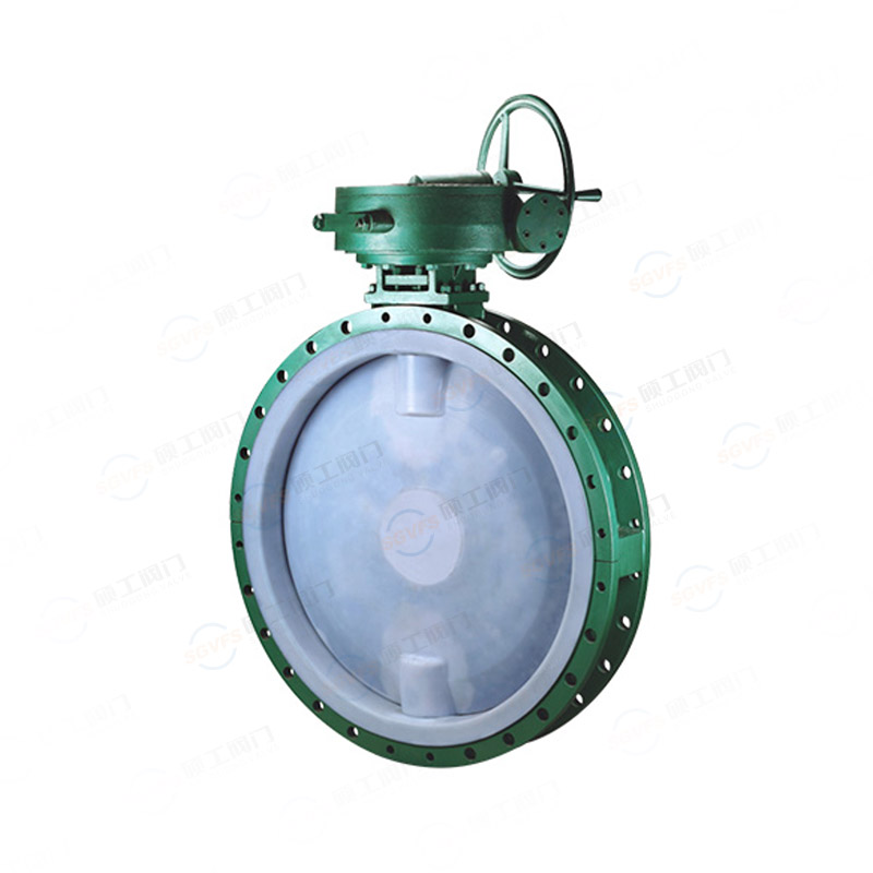衬氟手动法兰蝶阀