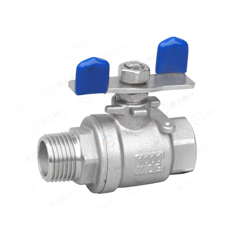 蝶型内外丝球阀